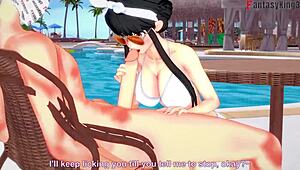 Yor Forger Enjoys Bikini Pool Sex In Spy X Family Fantasy