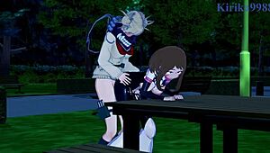 WHOA! Ochako Uraraka and Himiko Toga in Wild Futanari Sex Action!