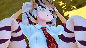 In the wild world of anime, Bengaru Tora from Kemono Friends gets into steamy action. Fans can’t look away from this hentai twist!