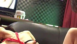 Hei! Miyuki diikat direndahkan di sofa hotel AV liar!