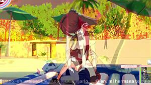 i love houshou marine's beach fuck, it's so hott