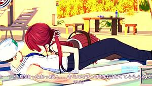 i love houshou marine's beach fuck, it's so hott