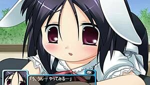 rabbit training in anime hentai game