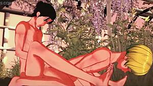 时间跳跃后，艾伦猛烈后入阿明在巨人变态中