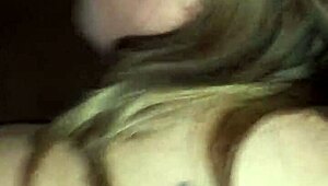 Fat slut blonde gives sloppy deep mouth and ass to friend