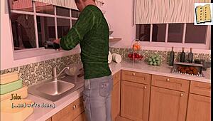 Being a Dik Chick Route 29. Trying to Find His Way Around Isabella's House After a Night Out.