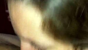 Fat slut blonde gives sloppy deep mouth and ass to friend