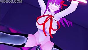 corrupted dildos got her dancing and squirting in wild anime action