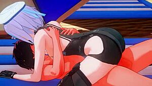 Dominance And Cowgirls In Hentai Cartoon With Handjob Riding Squirting Sex Scenes