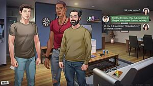 Complete Gameplay - Our Red String Part 4 With Naked Milf Action