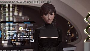 Project Atmosphere Part 10: Sexy Whore Strips Naked, Fingering Her Big Nipples Hard!