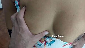 Holy hell, Latina milf takes black cock in both holes at my place!