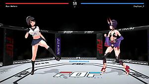 cute ladies banging in fuck or fight, the new 2024 ryona hentai game! hot stuff! 🔥