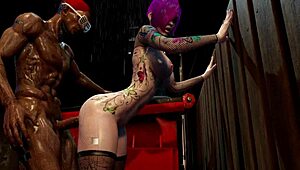 Sweet Big Breast Woman Pees Everywhere During Tight Anal Pounding