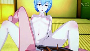 Asuka and Rei synchronize tight pussies