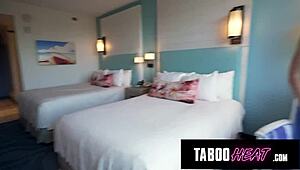 vacation means sharing a bed with stepmom Cory Chase every time, ya know?