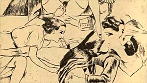 Mikä tekee tästä vintage eroottisesta kuvituksesta niin koukuttavan?