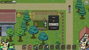 Hentai Game Village Rhapsody Big Tits Barn Scene