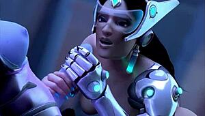 symmetra redux gets naughty in a wild perv garden hentai scene