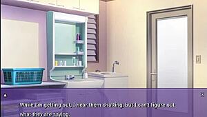 omg my neighbor gets a handjob from my wife in hana ntr game 3 😱