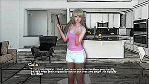 Let's Play Overstuffed Ending 3 for Holiday Fun. Just a Bit More with Blonde BBW!