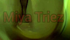 miya triez does a hot strip tease for fans