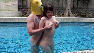 pool passion with doggy boyfriend includes blowjobs and fucking