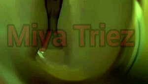 miya triez does a hot strip tease for fans