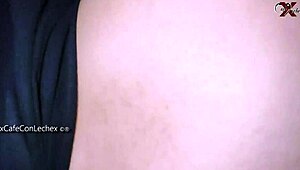 just banging the tight ass of my peruvian teen hermanastra bent over the couch.