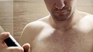 i trim my sweaty hairy armpits chest and arms after the gym to prepare for a photoshoot next week behind the scenes