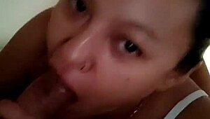 check out this real homemade latina teen swallowing cock and getting a cumshot
