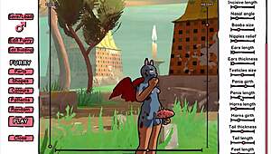 Daggan Pink Hentai Game Ep 1 with Outdoor Futanari Orgy Action