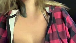 I can't believe it, almost got kicked outta gym for my outfit, they got so turned on seein my hard tits bouncin