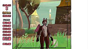 Daggan Pink Hentai Game Ep 1 with Outdoor Futanari Orgy Action