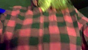 I can't believe it, almost got kicked outta gym for my outfit, they got so turned on seein my hard tits bouncin