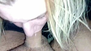 She gagged on huge cock for massive throat cumshot.