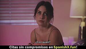 brunette with hairy pussy looks incredibly tempting