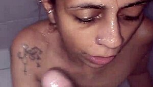 Hey, I'm your submissive milf, sucking deep with a wet, creamy blowjob for my master!