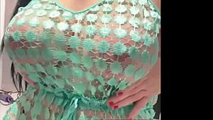 Ryan Smiles flaunts massive natural tits in daring public display.