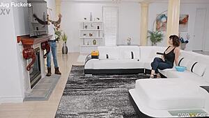 Fucking Movie Night with Little Puck on Brazzers