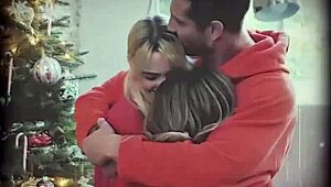 lillian stone and elle voneva caught stealing, now punished by father-in-law in a wild bedroom scene. full action on myfostertapes.com.