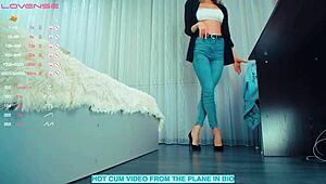 Isn't She Hot in Her Heels Doing Wild Cosplay on Webcam? 😍