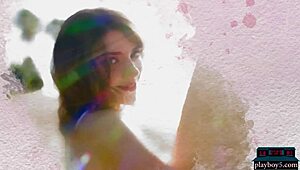 Big Natural Tits Latina Azura Grace Strips for Playboy