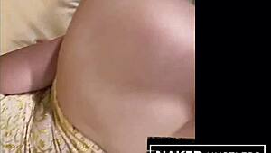 Pillow booty pawg offers her beautiful big tits and ass for deepthroat blowjob with bbc lover