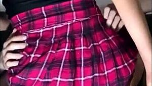 after the uni party, she and her best friend got steamy in the bathroom with passionate kisses