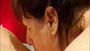 Relaxing Blowjob Where She Takes Cum In Mouth From Big Cock