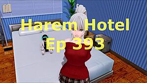 Exploring the harem hotel game in episode 393 with unique scenarios and settings