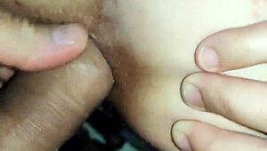 Beautiful milf wife slips into stockings to lure her husband into a hot homemade anal session.