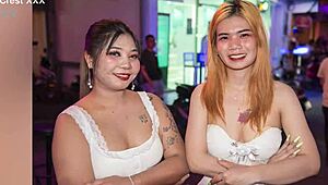 wow! sexy asian teen 18+ stripper dances and fingers her tits and ass on pole!