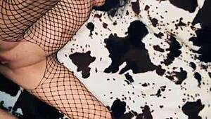 Beautiful milf wife slips into stockings to lure her husband into a hot homemade anal session.